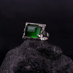 Faceted Green Stone Ring (8)