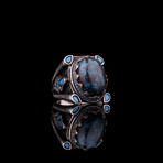 Large Azurite Stone Ring (6)