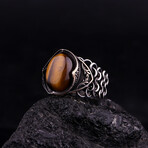 Tigers Eye Chain Ring (8.5)