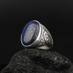 Engraved Lapis Lazuli Ring (7)