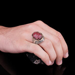 Engraved Red Aventurine Ring (5)