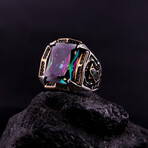 Heavy Mystic Topaz Ring (7.5)