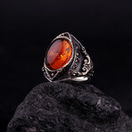 Amber Stone Ring (5.5)