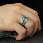 5 Stone Aquamarine Wedding Band (6)