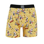 Cows Cotton Softer Than Cotton Boxer Brief // Yellow (XL)