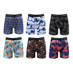 Violet Boxer Brief // Pack of 6 // Multicolor (L)