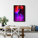 Neon Willa (16"H x 13"W x 2"D)