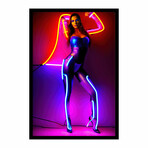 Neon Willa (16"H x 13"W x 2"D)