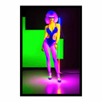 Neon Janice (16"H x 13"W x 2"D)