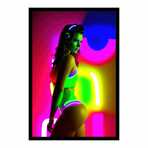 Neon Patricia (16"H x 13"W x 2"D)