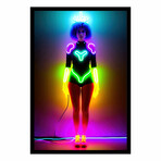 Neon Amy (16"H x 13"W x 2"D)