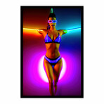 Neon Gail (16"H x 13"W x 2"D)