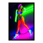 Neon Irene (16"H x 13"W x 2"D)