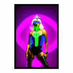 Neon Hally (16"H x 13"W x 2"D)