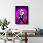 Neon Hally (16"H x 13"W x 2"D)