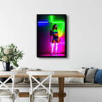 Neon Flo (16"H x 13"W x 2"D)