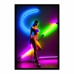 Neon Grace (16"H x 13"W x 2"D)