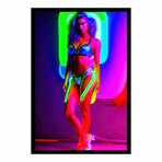 Neon Bella (16"H x 13"W x 2"D)