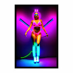 Neon Mary (16"H x 13"W x 2"D)