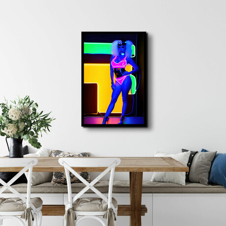 Neon Ophelia (16"H x 13"W x 2"D)