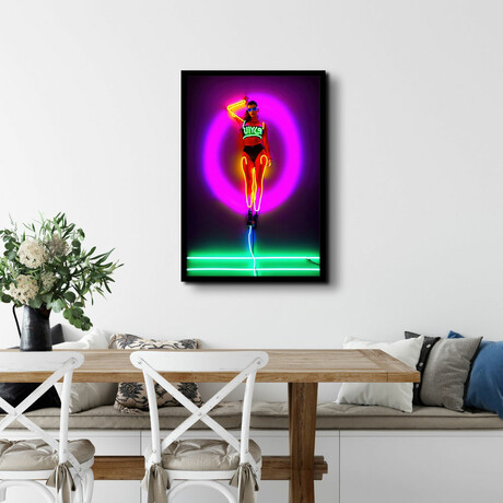 Neon Ava (16"H x 13"W x 2"D)