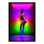 Neon Diana (16"H x 13"W x 2"D)