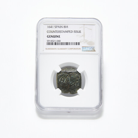 "Oak Island Type" Spanish “Pirate” Coin // 1621-1665 AD