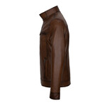 William Leather Jacket // Chestnut (L)