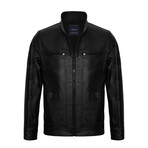 Henry Leather Jacket // Black (L)