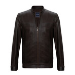 Samuel Leather Jacket // Brown (M)