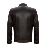 Samuel Leather Jacket // Brown (3XL)