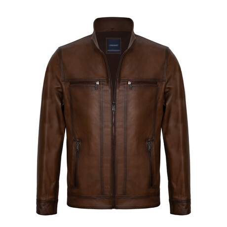 William Leather Jacket // Chestnut (S)