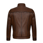 William Leather Jacket // Chestnut (XL)