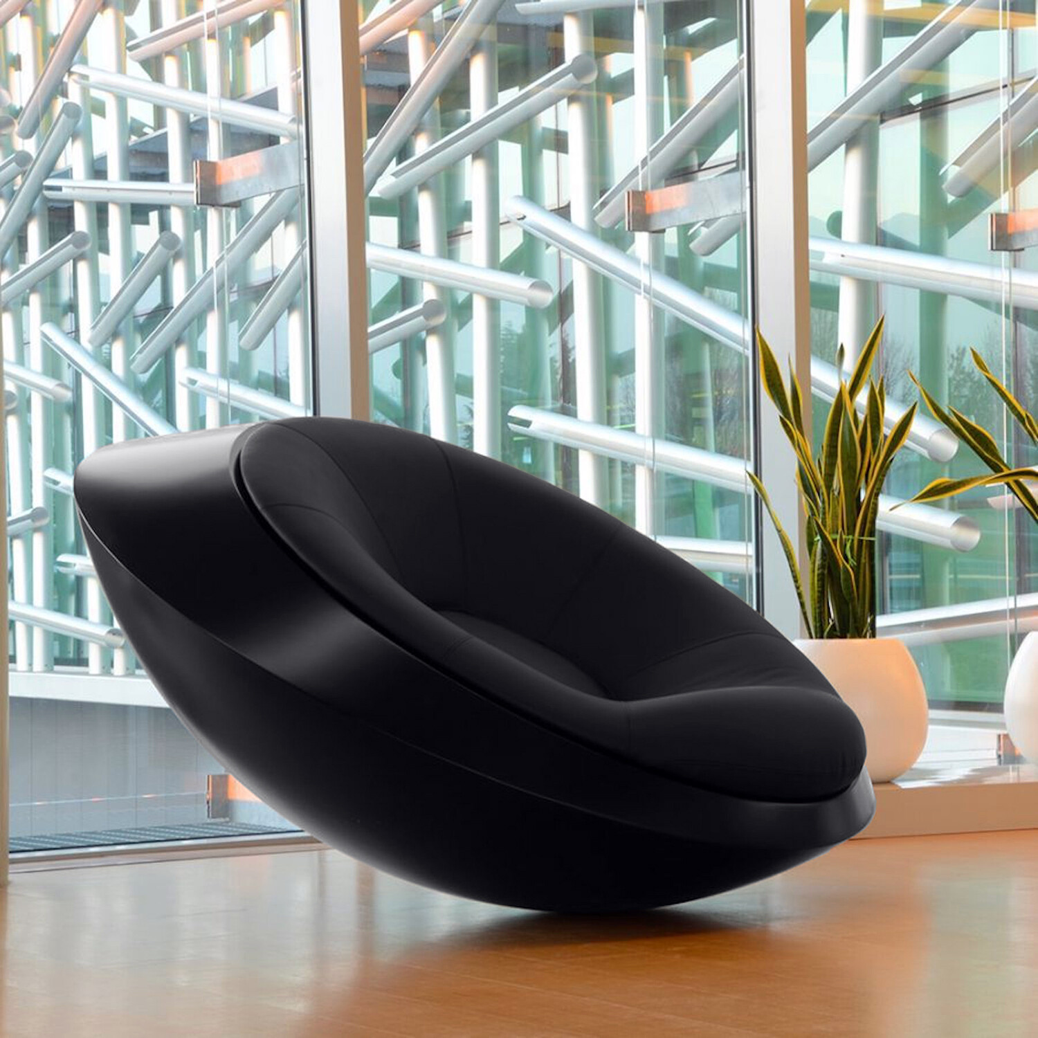 Flying Saucer Chair // Black The UFO Chair Touch of Modern