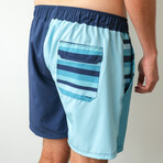 The Ultramarine Swim Shorts // Blue + Aqua + Green (M)