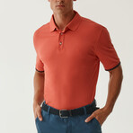 Jay Knitted Polo // Bright Red (S)