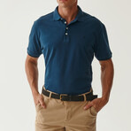 Jay Knitted Polo // Navy Blue (S)