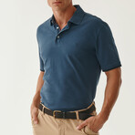 Jay Knitted Polo // Navy Blue (S)