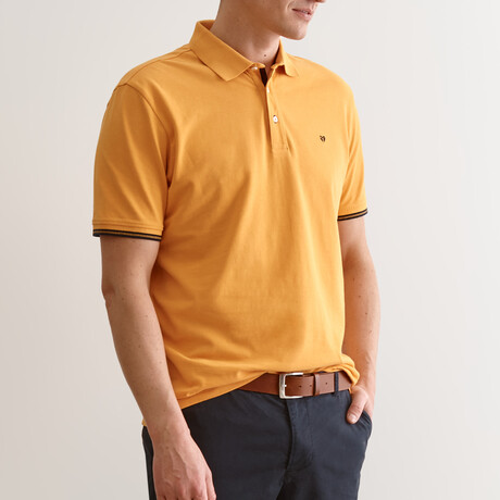Jay Knitted Polo // Yellow (S)