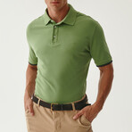 Jay Knitted Polo // Olive (S)