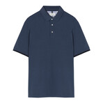 Jay Knitted Polo // Navy Blue (S)