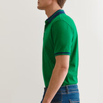 Jay Knitted Polo // Green (S)