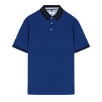 Jay Knitted Polo // Blue (S)