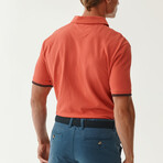 Jay Knitted Polo // Bright Red (S)