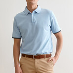 Jay Knitted Polo // Light Blue (S)