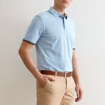 Jay Knitted Polo // Light Blue (S)