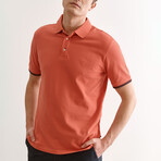 Jay Knitted Polo // Bright Red (S)