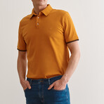 Jay Knitted Polo // Mustard (S)