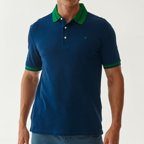 Jay Knitted Polo // Navy (S)