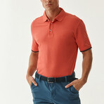 Jay Knitted Polo // Bright Red (S)